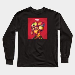 Metal Slug In Wpap Art Long Sleeve T-Shirt